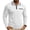 White #008, variant on Men's Polo Shirts Zip Long Sleeve Classic T-Shirts Casual Golf Shirts Stylish Collared Tee, L