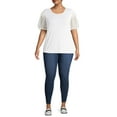 thumbnail image 2 of JMS Just My Size by Hanes Women's Plus Size Pull On Stretch Denim Jeggings, 2 of 8