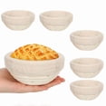 thumbnail image 1 of Canasta de Fermentación Pan Banneton 5 Pulgadas, Masa Madre Redonda, con Revestimiento Extraíble, 1 of 5