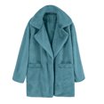 thumbnail image 4 of Abrigo grueso cálido de invierno a la moda para mujer, chaqueta con bolsillos de manga larga sólida, cárdigan, abrigo, Top Pompotops qwe16872, 4 of 5