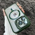 thumbnail image 1 of Étui Magnétique de Luxe Antichoc pour iPhone 16 15 14 13 12 11 Pro Max 16 Plus, Étui Rigide, Support, Verre, Protection d'Objectif, Étui Arrière, Vert Alpin pour iphone13Pro, 1 of 6
