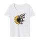 thumbnail image 1 of Camiseta para mujer con cuello redondo, camisetas de verano para el trabajo, desplazamientos, senderismo, viajes L, 1 of 7