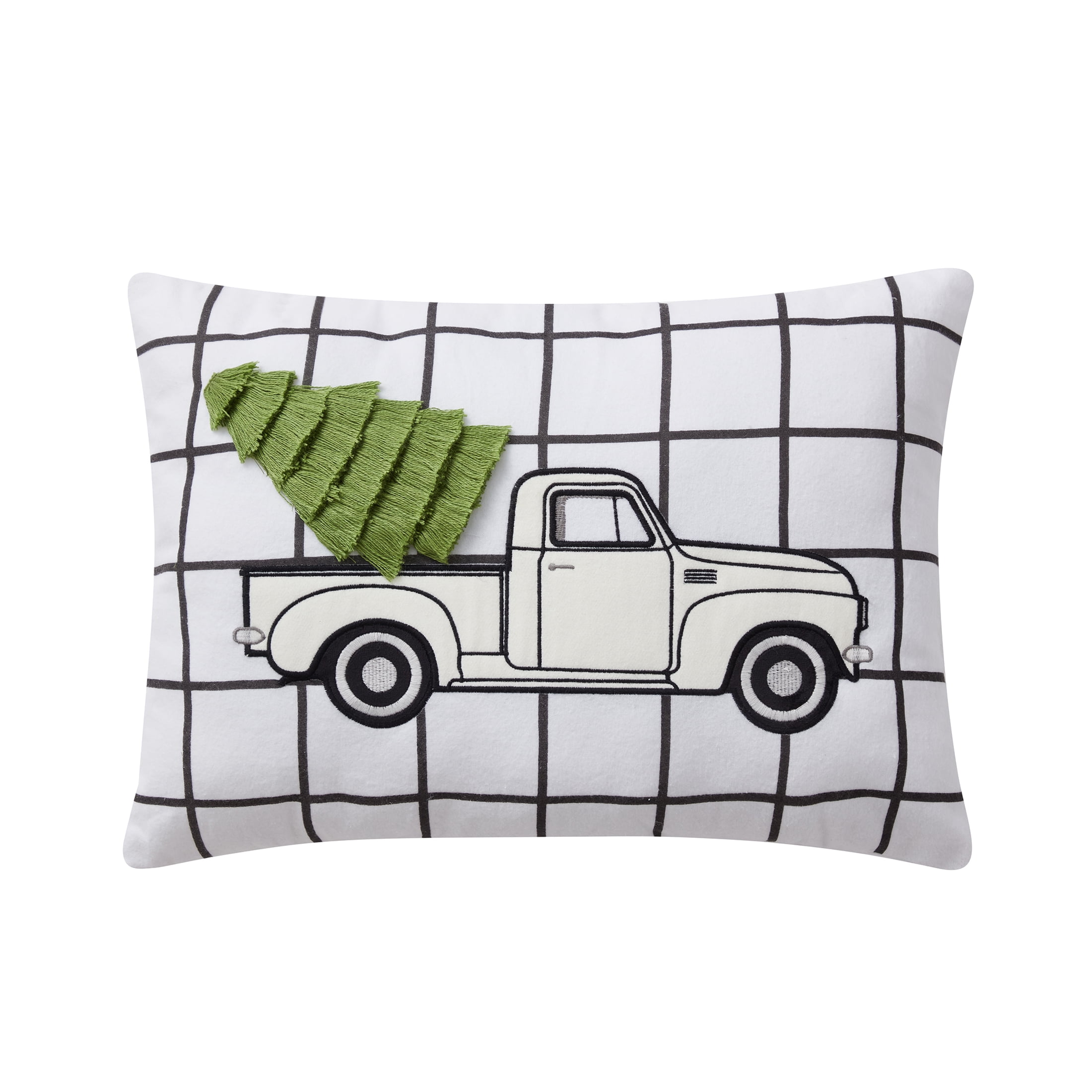 My Texas House Holiday Truck Oblong Decorative Pillow, 14' x 20', Green
