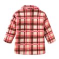 thumbnail image 5 of Zecgelong Girls Winter Plaid Coat Jacket Wear Fleece Kids Thicken Windproof Warm Outwear, 5 of 6