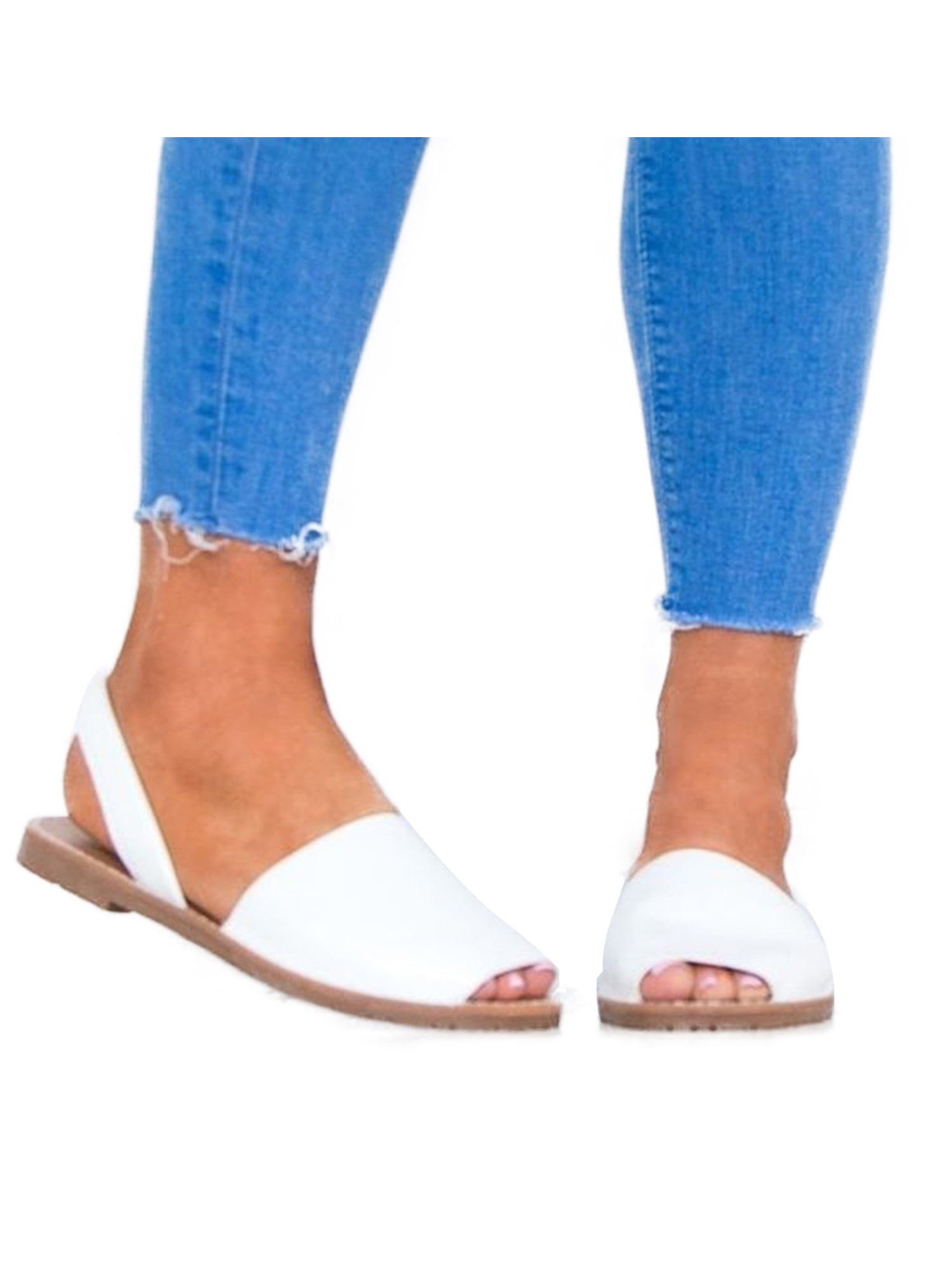 peep toe casual sandals