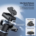 thumbnail image 3 of Ulanzi MT93 Camera Tripod with Auto Open Legs, 62" Adjustable Tripod with 360° Ball Head & Quick Release for DSLR, Mirrorless, Video & Lighting, 3 of 8