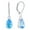 03-aquamarine-Mar, variant on PYNZY Dangle Drop Earrings Sterling Silver Solitaire Leverback Teardrop Earrings for Women Birthstone Created Pink Tourmaline Jewelry Gifts for Moms