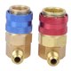 thumbnail image 1 of Conector rápido de aire acondicionado, R134A Adaptador rápido de aire acondicionado Acoplador rápido de aire acondicionado Acabado de lujo, 1 of 8