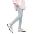 thumbnail image 5 of ATOGUTA Girl Leggings Soft Stretchy Pants Kids Basic School Pants Girls Basic Leggings Gray, Size 2T-11, 5 of 5