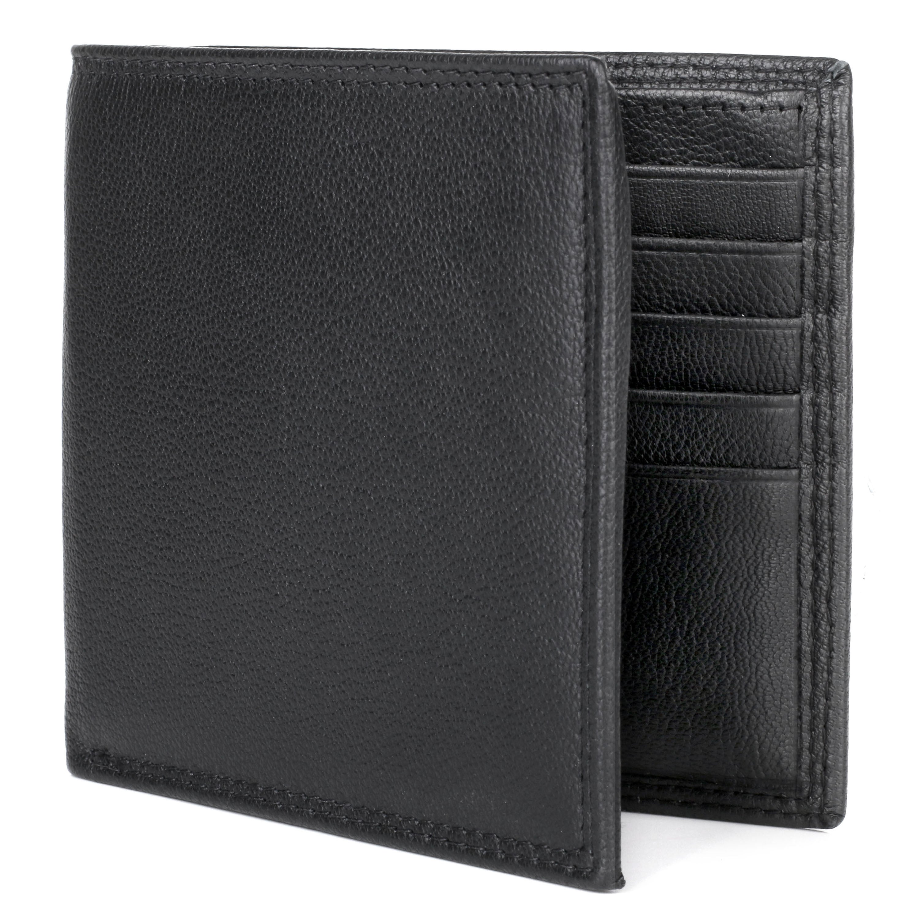 J. Buxton Men's Emblem Cardex Leather, Black - Walmart.com