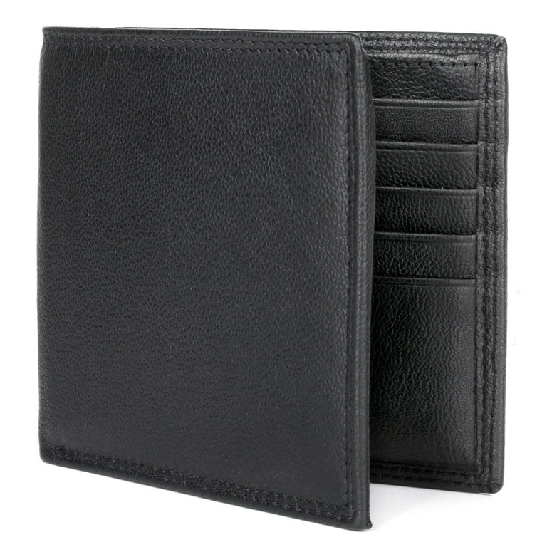 J. Buxton Men's Emblem Cardex Leather, Black - Walmart.com