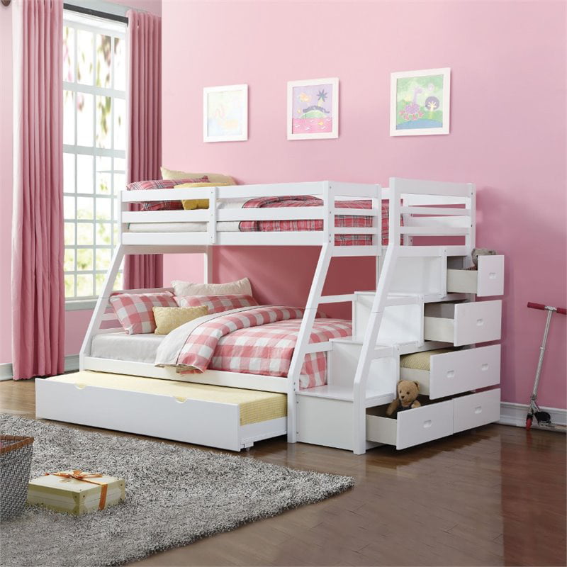 Rosebery Kids Twin Over Full Bunk Bed, Wayfair Twin Bunk Beds With Trundle