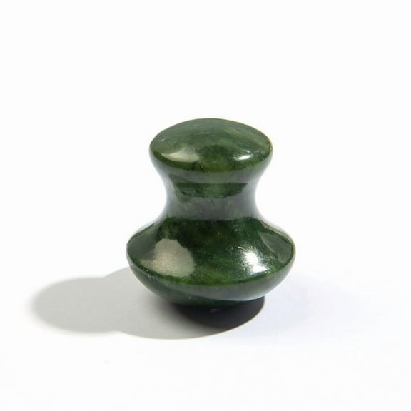 Mushroom Shaped Gua Sha Tool Made of Rose Quartz - Ergonomic Face and Body Massage Roller, Portable for Wrinkle Reduction and Relaxation, Natural Jade Material