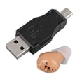 thumbnail image 2 of Ayudas de sonido ITE recargables para personas mayores, adultos, cancelación de ruido, dispositivo de sonido portátil invisible, 100?240V, 2 of 8