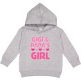 thumbnail image 2 of Inktastic Gigi and Papa Girl Cute Granddaughter Toddler Hoodie, 2 of 4