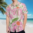 thumbnail image 5 of High Quality Hawaiian Shirts for Men Short Sleeve Aloha Beach Shirt Floral Summer Casual Button Down Shirts Blouses A8FYDO, 5 of 7