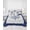 Blue Gray, variant on Quilts Full Size, Blue Compass Nautical Soft Comforter Bedding Set for Bed, Coastal Abstract Art Retro Lightweight Quilted Bedspread with Pillow Cover(2 Pieces) for All Season, 78x90 Inch