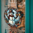 thumbnail image 1 of DPTALR Halloween Pumpkin Stained Glass Window Hanging Decoration, 1 of 5