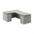 thumbnail image 1 of Stratus 60W Standing L Desk with Drawers in Platinum Gray - Engineered Wood, 1 of 8