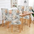 thumbnail image 2 of Yayeee 2 Pack Dining Chair Covers Stretch Parson Chairs Slipcovers Seat Protector, Beautiful Floral, 2 of 6