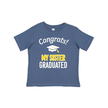 

Inktastic Congrats! My Sister Graduated with Cap Gift Baby Boy or Baby Girl T-Shirt