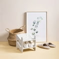 thumbnail image 7 of HOOWIFFY Shoes Storage Rack PP Material Space-saving Homeowners 1Pack 10.24x9.76x5.51in, 7 of 7