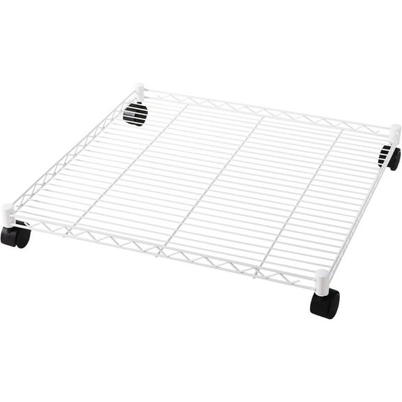 Suprima Rolling Underbed Square Shelf - White