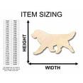 thumbnail image 2 of Unfinished Wood Golden Retriever Dog Silhouette - Craft- up to 46" DIY 36" / 1/4", 2 of 3