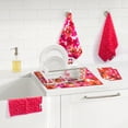 thumbnail image 4 of RITZ Poppy & Long Dots Microfiber Dish Cloth Set, 6-Piece, Watercolor Botanical & Abstract Pattern, 12" x 12", 80% Recycled, 4 of 6