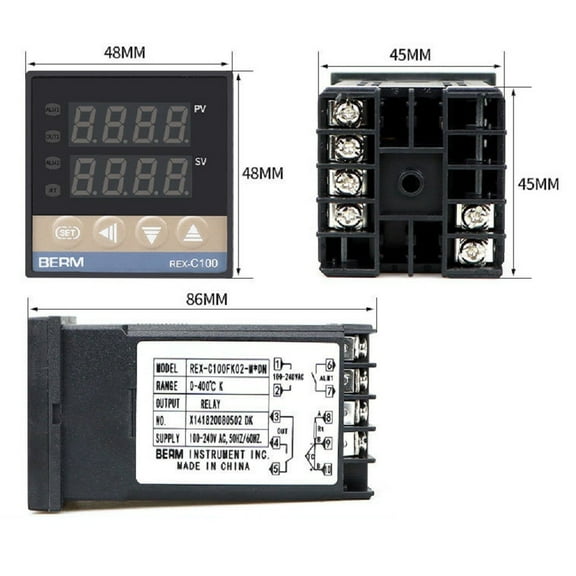 Rex-C100 M*Dn Intelligent Temperature Controller Relay Output Thermostat 0-400℃