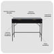 thumbnail image 4 of Escritorio Relan Dumbo Negro Diseño Acanalado, 4 of 9