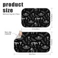 thumbnail image 3 of Moth and Skeleton Gothic Pattern Bath Mat Set Of 2,Non-Slip Rug for Bathroom,Kitchen,Bedroom,Entrance, 30x17 and 23.5x15.7 Inches, 3 of 5