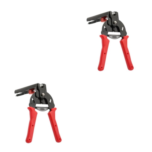 Greeniant Alicates de anillo de cerdo, herramienta de instalación de abrazadera de gallinero, ahorro de mano de obra, resistencia al desgaste, Rojo 2piezas