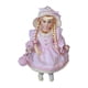 thumbnail image 4 of Muñeca de cerámica con vestido Figura de porcelana en miniatura Hecha a mano con vestido Vestir Rosa, 4 of 9