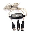 USB Interface to MIDI Converter Music Keyboard Piano to PC Laptop Music