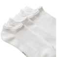 thumbnail image 3 of SERISIMPLE Women Bamboo Athletic Thin No Show Socks 5 Pair (White, Medium), 3 of 5