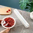 thumbnail image 1 of Dvkptbk Magnetic Plastic Wrap Dispenser with Slide Cutter, Refillable Tin Aluminum Foil Dispenser, Reusable Sturdy Abs Cling Film Food Wrap Cutter Foods Wrap Cutter Kitchen Utensils & Gadgets, 1 of 9