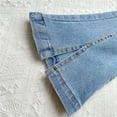thumbnail image 4 of Zshosam Jeans for Kids Kids Girls Casual Baggy Wide Leg Denim Pants Elastic Waist Casual Jeans Size 4T 5Y,(Blue 4-5Y), 4 of 6