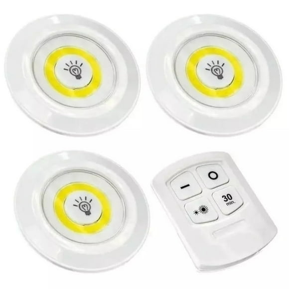 COB Smart Wireless Remote Control Night Light - Decorative Kitchen Closet Staircase Aisle Bathroom Lighting Mini Touch LED Light with Remote Control