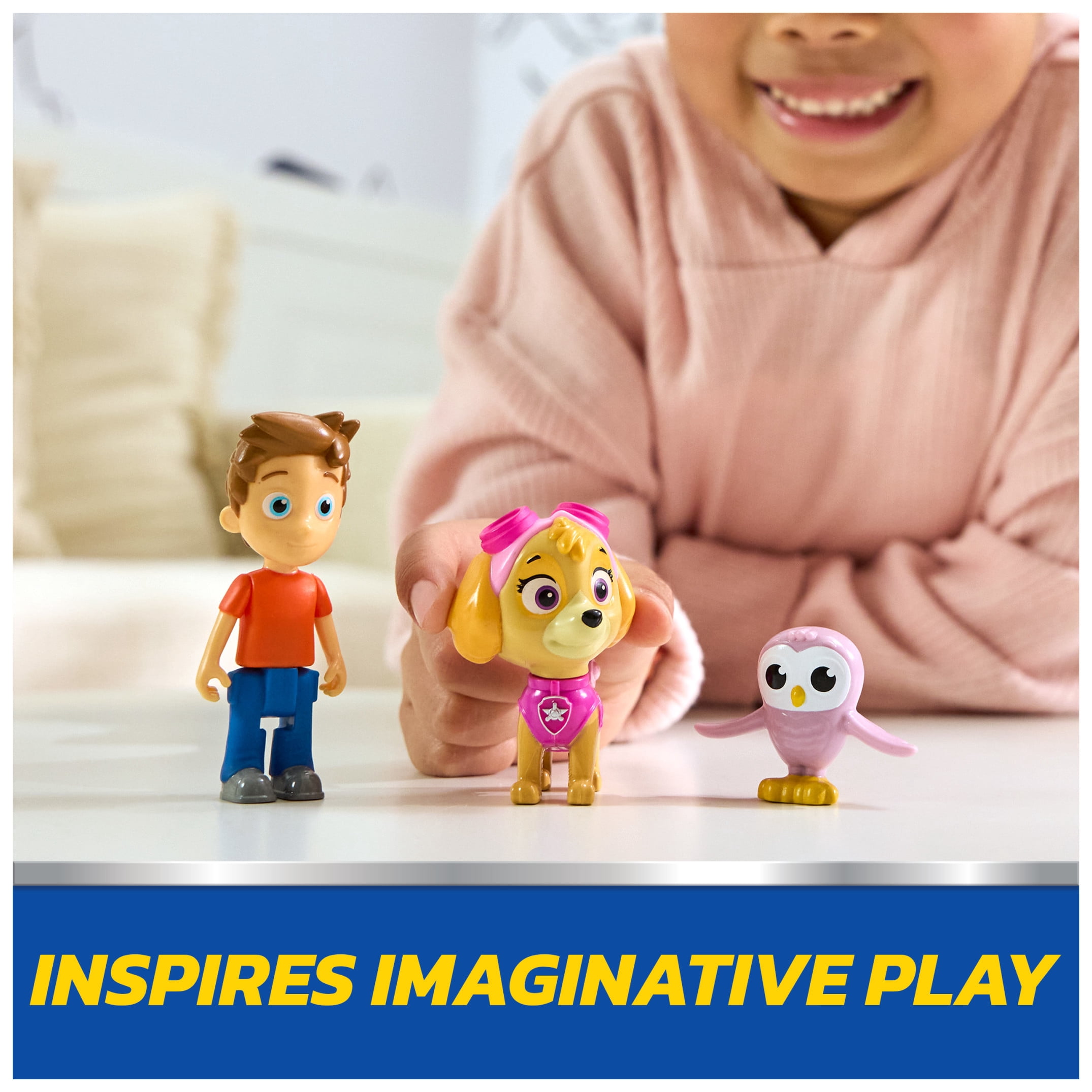PAW Patrol Skye & Alex Porter Figure Pack with Lil Hootie Toy Figure, for Kids 3+