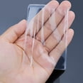 thumbnail image 3 of Fengek 50 paquetes de fundas transparentes para tarjeteros, fundas protectoras impermeables para tarjetas de visita, fundas suaves de PVC para tarjetas de crédito, licencia de conducir, 3 of 5
