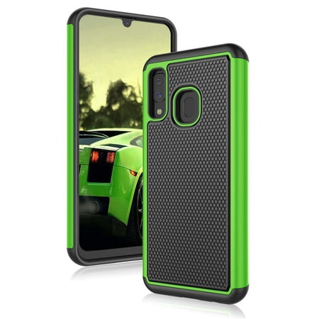 Galaxy A10E Case, Case for Samsung A10E 2019, Njjex Shock Absorbing Dual Layer Silicone & Plastic Bumper Rugged Grip Hard Protective Cases Cover For Samsung Galaxy A10E