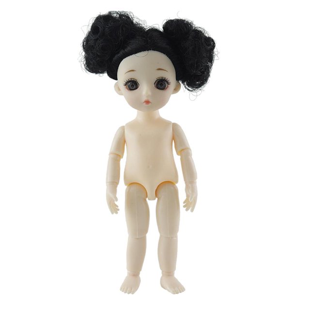 Muñeca BJD Muñeca Articulada con 16cm Princesa Mujer con Peluca Maquillaje de cabellero Juguetes de Bricolaje, Colección de Exhibición Yotijar BJD Doll Body