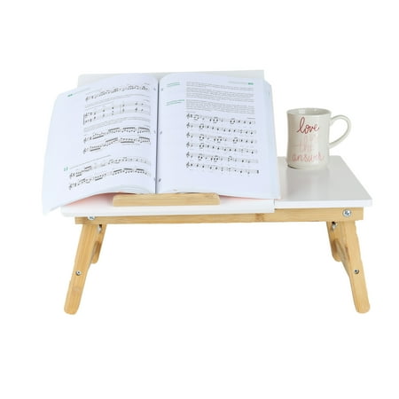 Mind Reader - Bamboo Laptop Cooling Tray - White