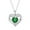 Green, variant on Mother's Day Gifts for Women, I Love You Always and Forever Necklace, Sterling Silver Heart Pendant with Birthstone, Jewelry Gifts for Mother, Girlfriend, Lover, Wife