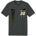 thumbnail image 2 of Men's Joe Gibbs Racing Team Collection  Charcoal Christopher Bell DeWalt Tri-Blend T-Shirt, 2 of 3