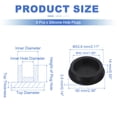 thumbnail image 2 of Uxcell 6 Pcs Tapón de Silicona en Forma de T, Diámetro 52 mm/2.05 Pulgadas, Tapón de Silicona Impermeable Reutilizable para Sellar Agujeros Redondos en Equipos de Tuberías, Negro, 2 of 7