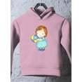 thumbnail image 3 of Girl Holding A Ball Hoodie Toddler -Image by Shutterstock,  4 Toddler, 3 of 4