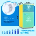 thumbnail image 4 of TACOOL Small Refrigerator with Freezer Retro Mini Fridge with Removable Shelves LED Light for Apartment 3.4Cu.Ft Yellow, 4 of 9