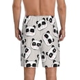 thumbnail image 3 of Kdxio Cute Panda Print Mens Sleep Shorts Bottoms Soft Comfy Pajama Wear Pants with Drawstring Pockets, 3 of 7